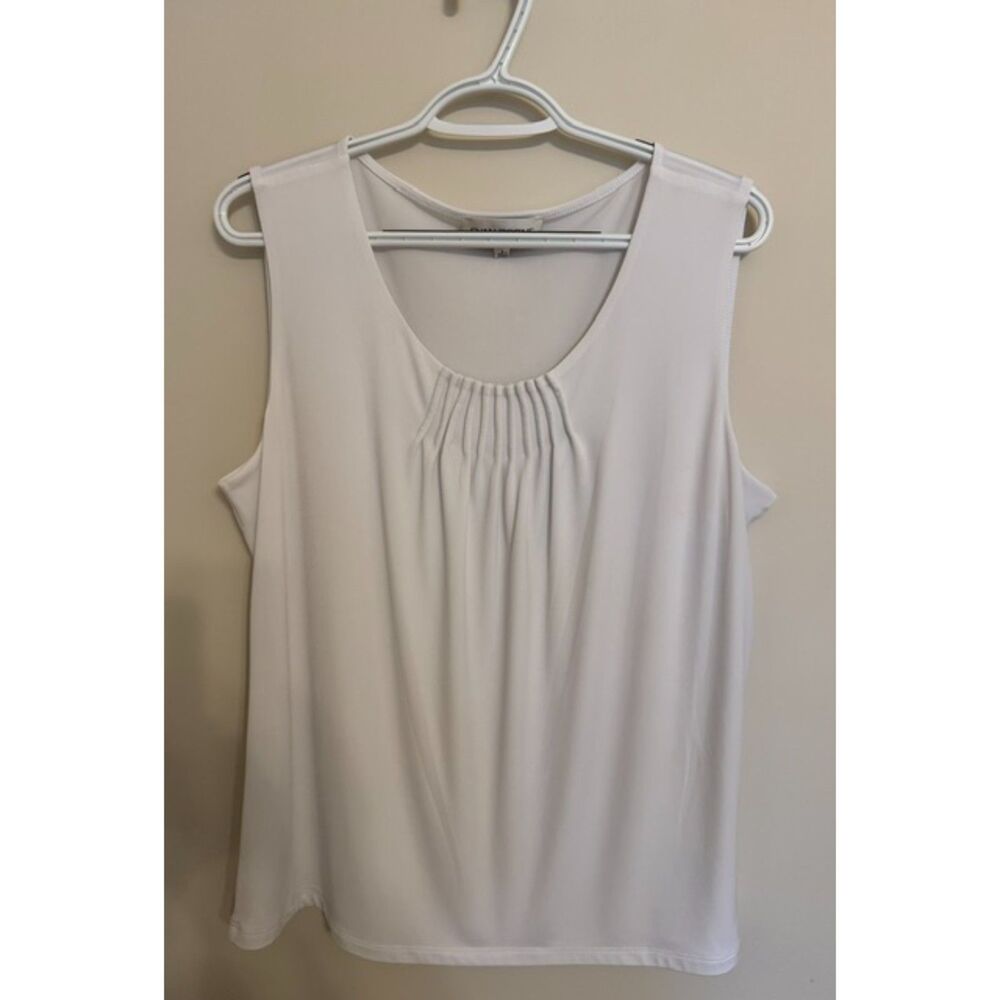 Women's white tank in size Large